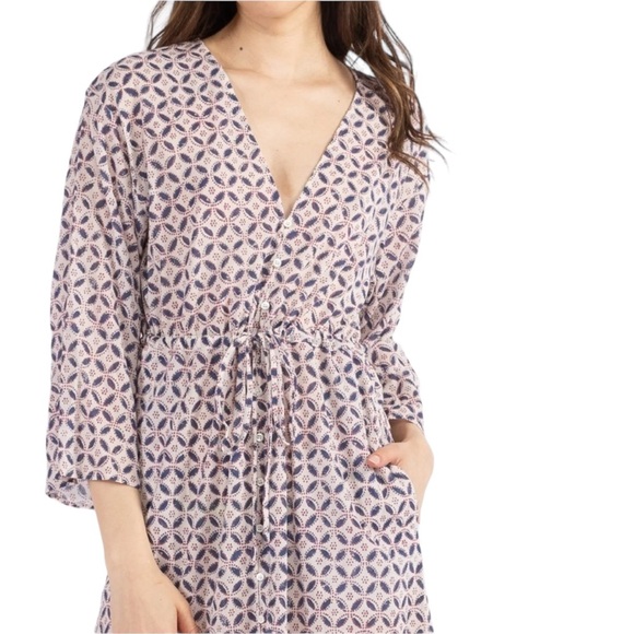 XIRENA | NEW! $297 Mykah Cotton Kaftan Maxi Dress in Sands, Size XL - Picture 5 of 12